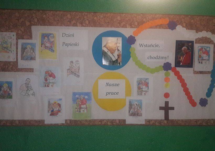 Dzień papieski w naszej szkole grafika