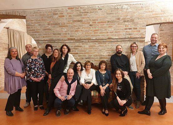 Projekt Erasmus+ spotkanie we Włoszech grafika
