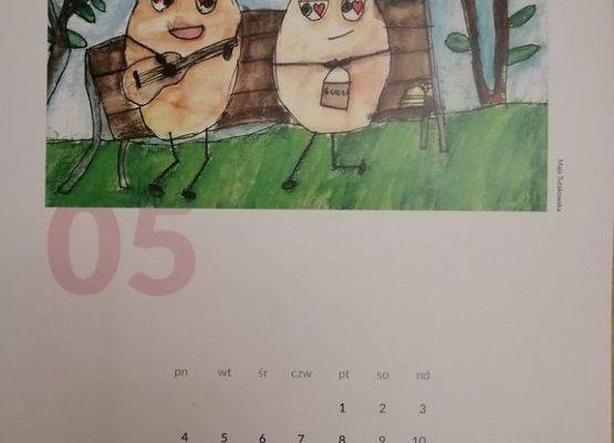 Ziemniak w kalendarzu grafika