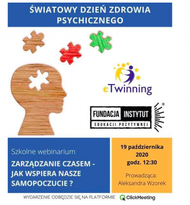 Webinarium eTwinning : „Zarządzanie czasem- jak wspiera nasze samopoczucie”