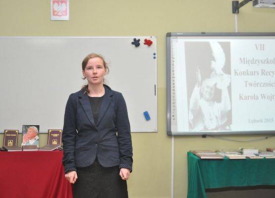 Konkurs Recytatorski Twórczości Karola Wojtyły grafika